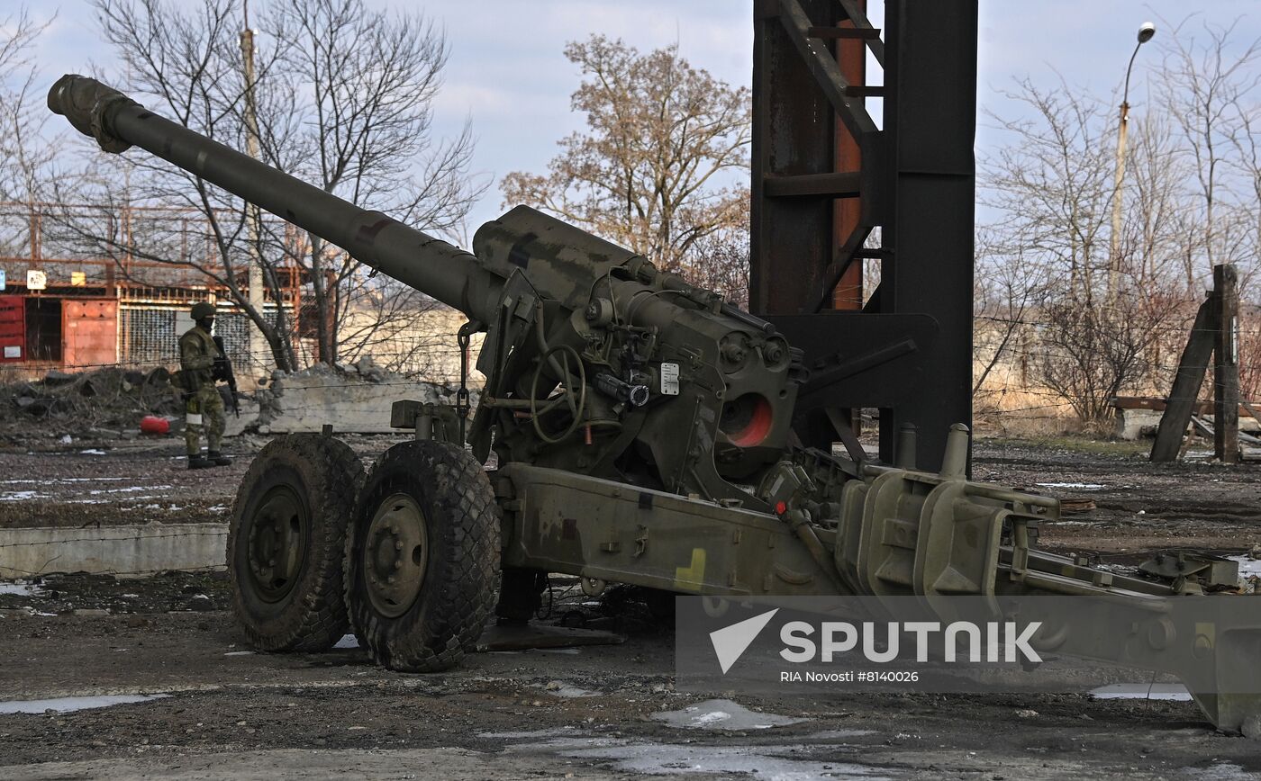 Ukraine Russia Military Operation Berdyansk Artillery Unit