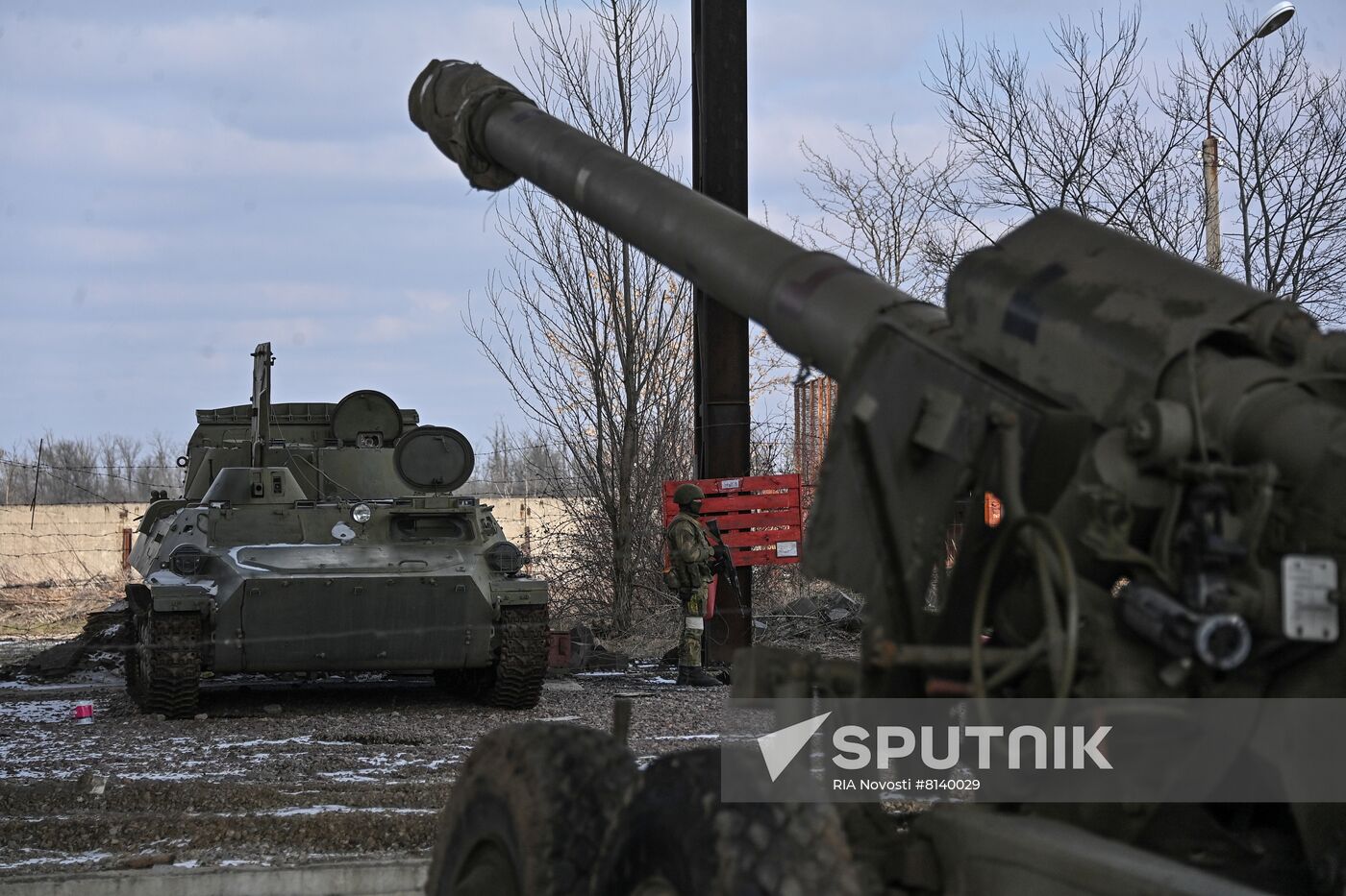 Ukraine Russia Military Operation Berdyansk Artillery Unit