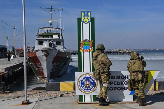 Ukraine Russia Military Operation Berdyansk Naval Base