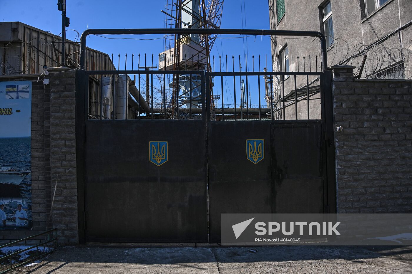Ukraine Russia Military Operation Berdyansk Naval Base