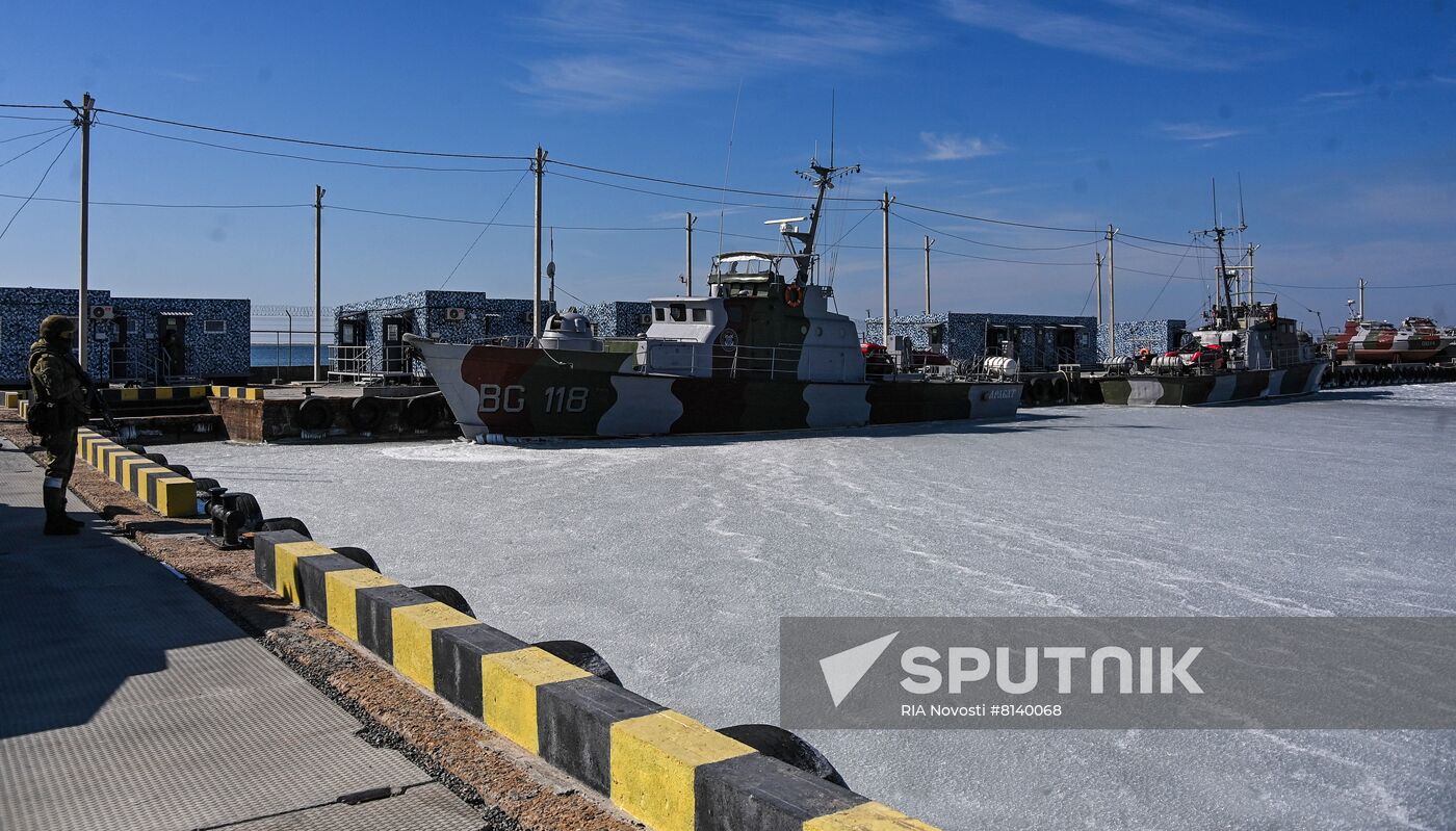 Ukraine Russia Military Operation Berdyansk Naval Base