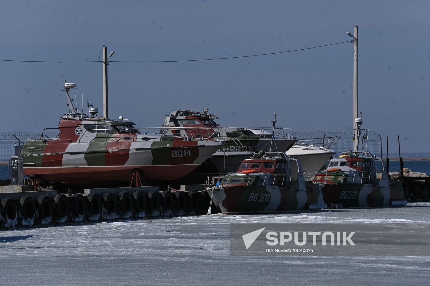 Ukraine Russia Military Operation Berdyansk Naval Base