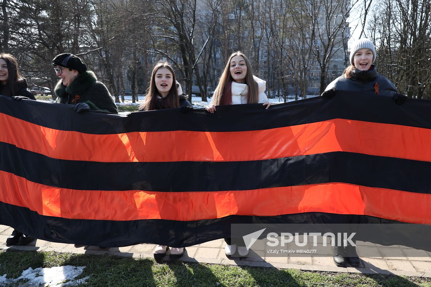 Russia Military Support Rallies