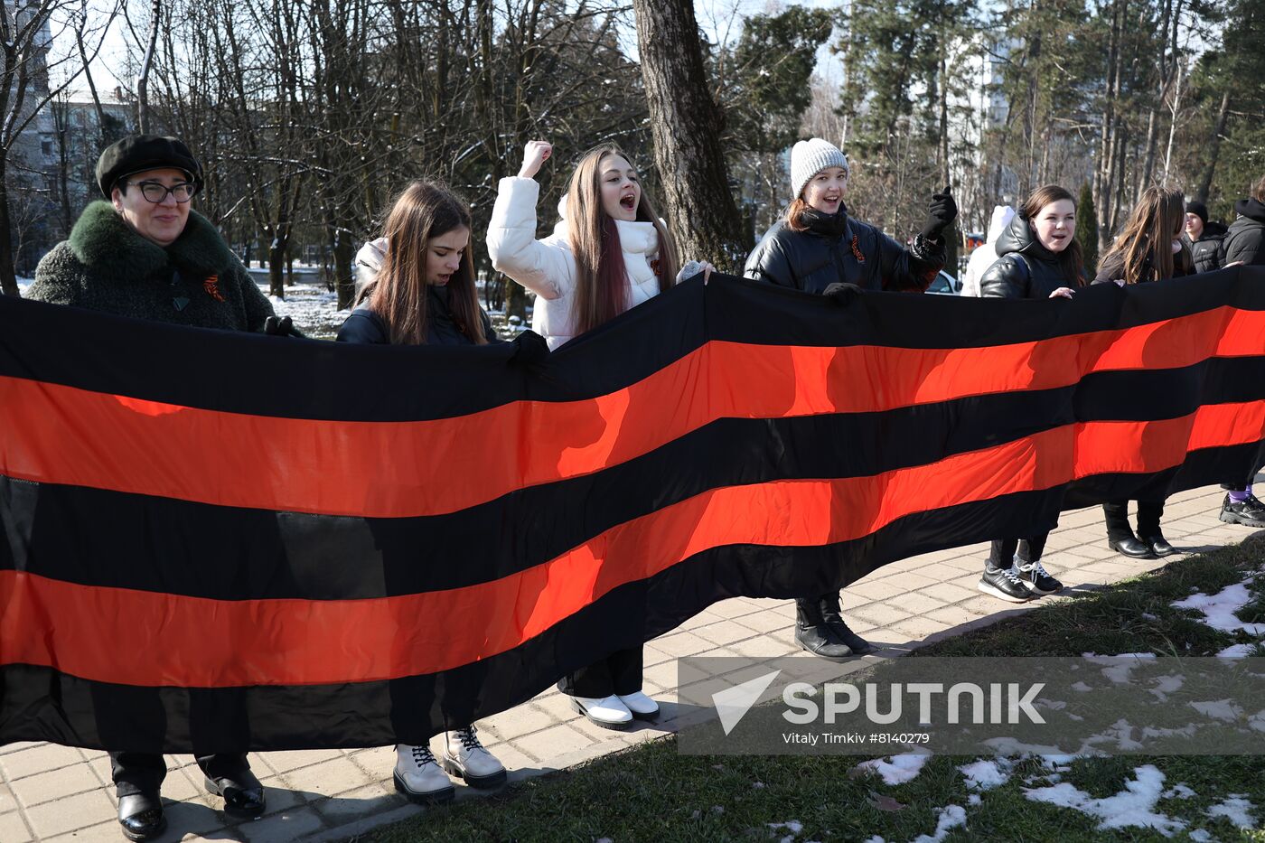 Russia Military Support Rallies