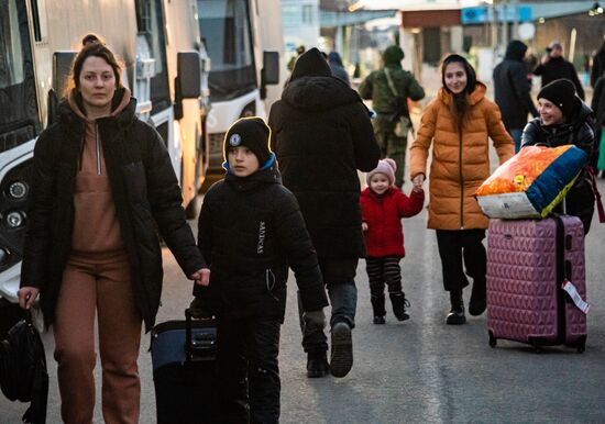 Russia Ukraine Military Operation Evacuees