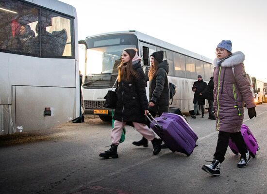 Russia Ukraine Military Operation Evacuees