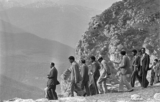 Party delegation of Republic of Ethiopia visits USSR