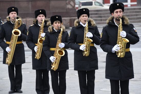 Russia Military Support Rallies 