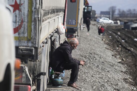 Russia Georgia Roads Closure