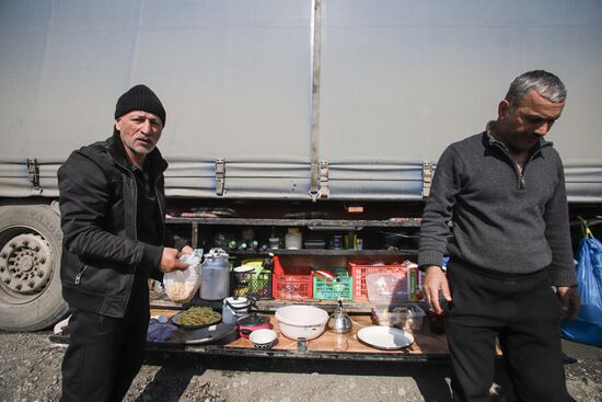 Russia Georgia Roads Closure