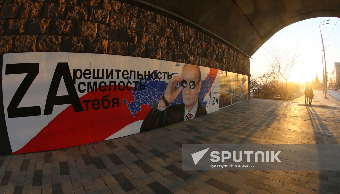 Russia Military Support Rallies
