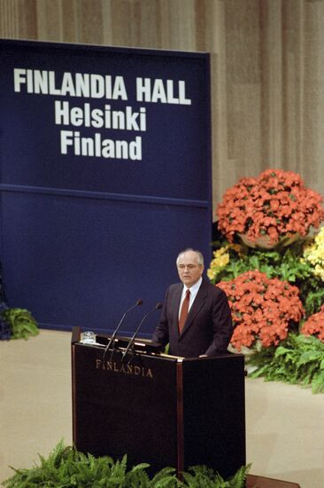 Mikhail Gorbachev's visit to Finland