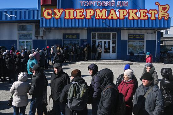 Ukraine Nova Kakhovka Daily Life