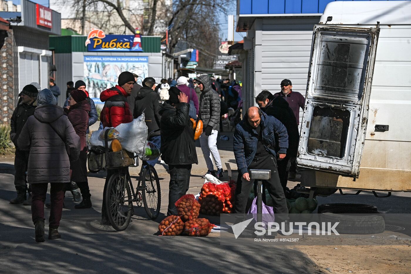 Ukraine Nova Kakhovka Daily Life