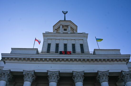 Ukraine Nova Kakhovka Daily Life