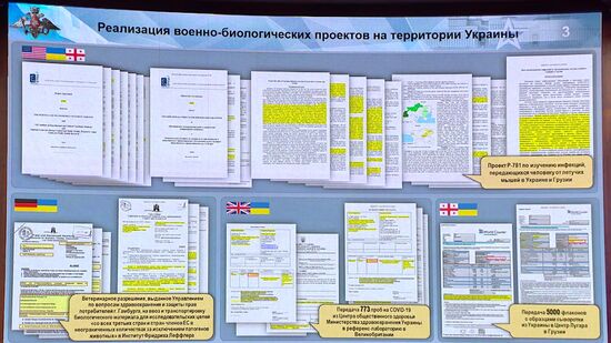 Russia Defence Ministry Ukrainian Biolabs Briefing
