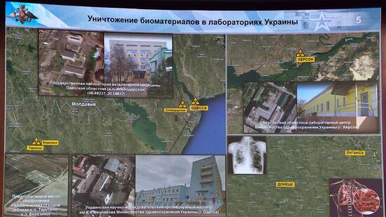 Russia Defence Ministry Ukrainian Biolabs Briefing