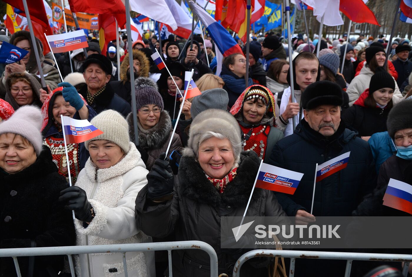 Russia Regions Crimea Reunification Anniversary