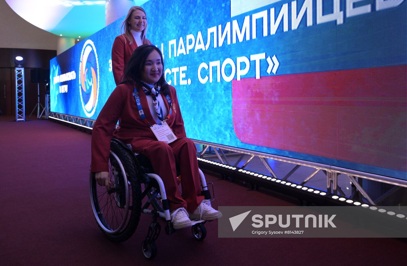 Russia Paralympians Winter Games Opening