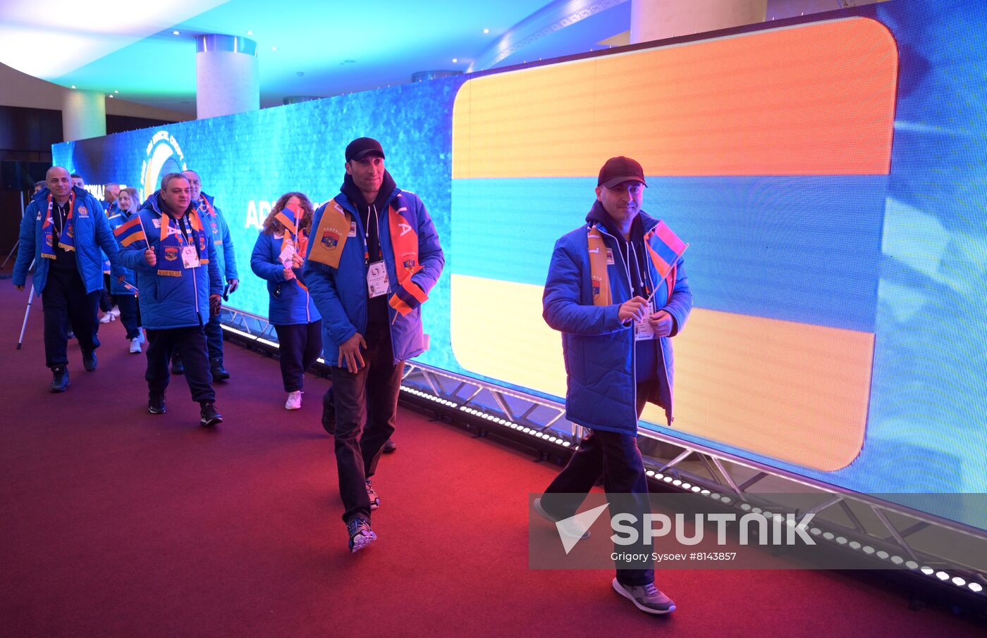 Russia Paralympians Winter Games Opening