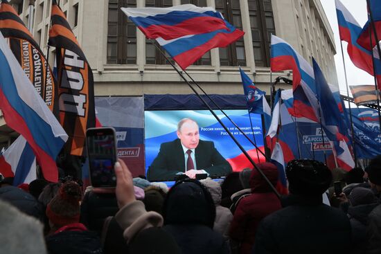 Russia Regions Crimea Reunification Anniversary