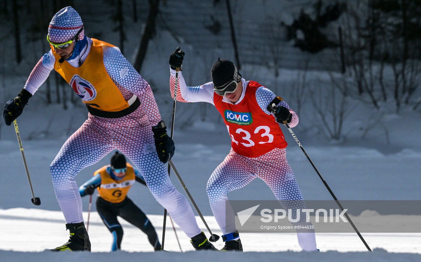 Russia Paralympians Winter Games Biathlon