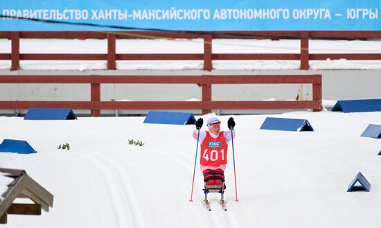 Russia Paralympians Winter Games Biathlon