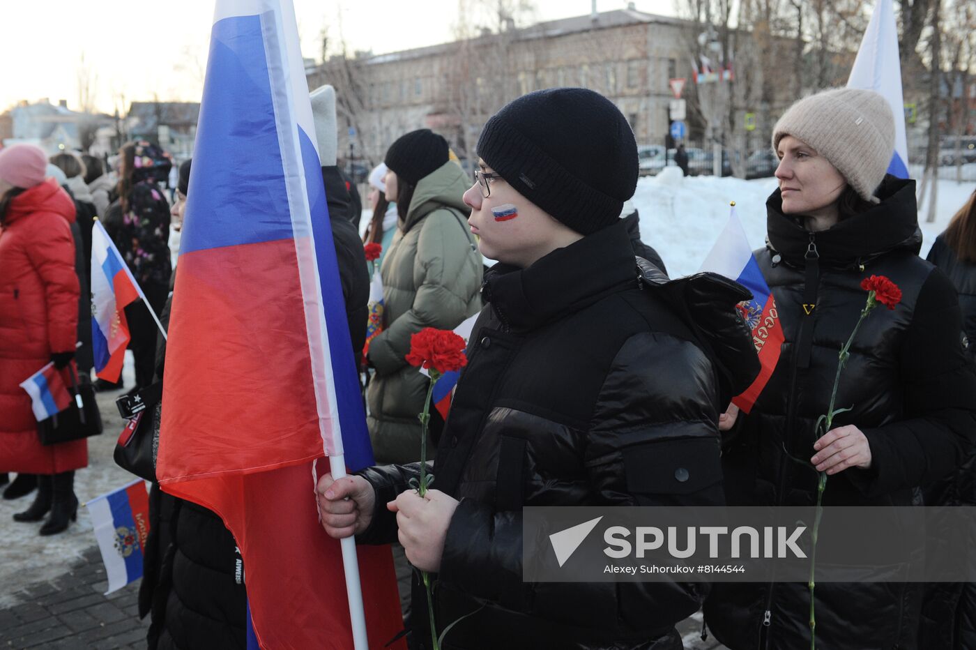Russia Military Support Rallies