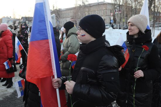 Russia Military Support Rallies 