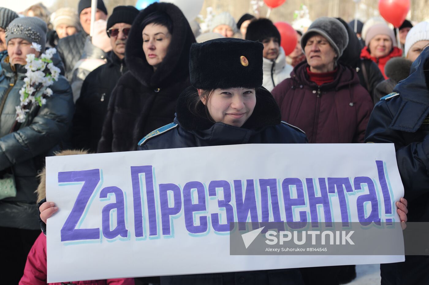 Russia Military Support Rallies