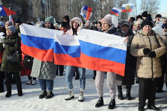 Russia Military Support Rallies 