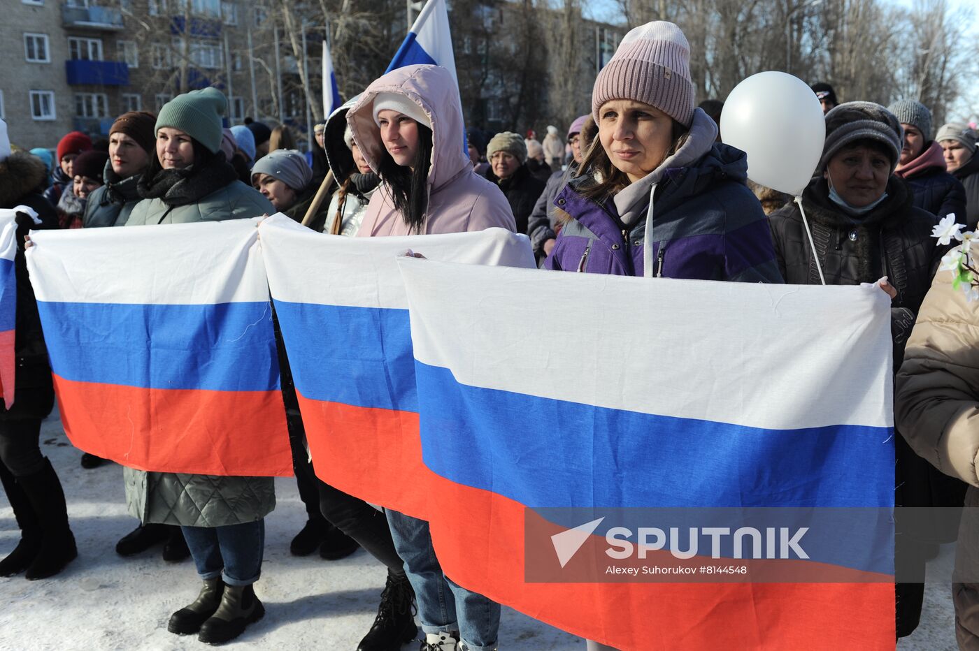 Russia Military Support Rallies