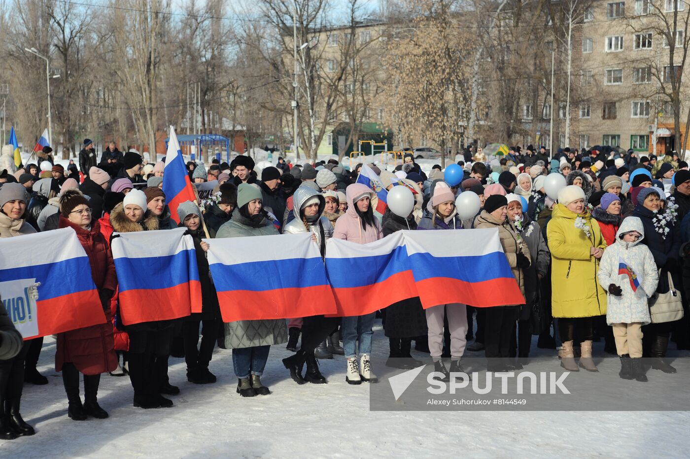 Russia Military Support Rallies