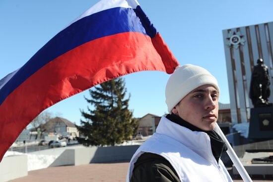 Russia Military Support Rallies 