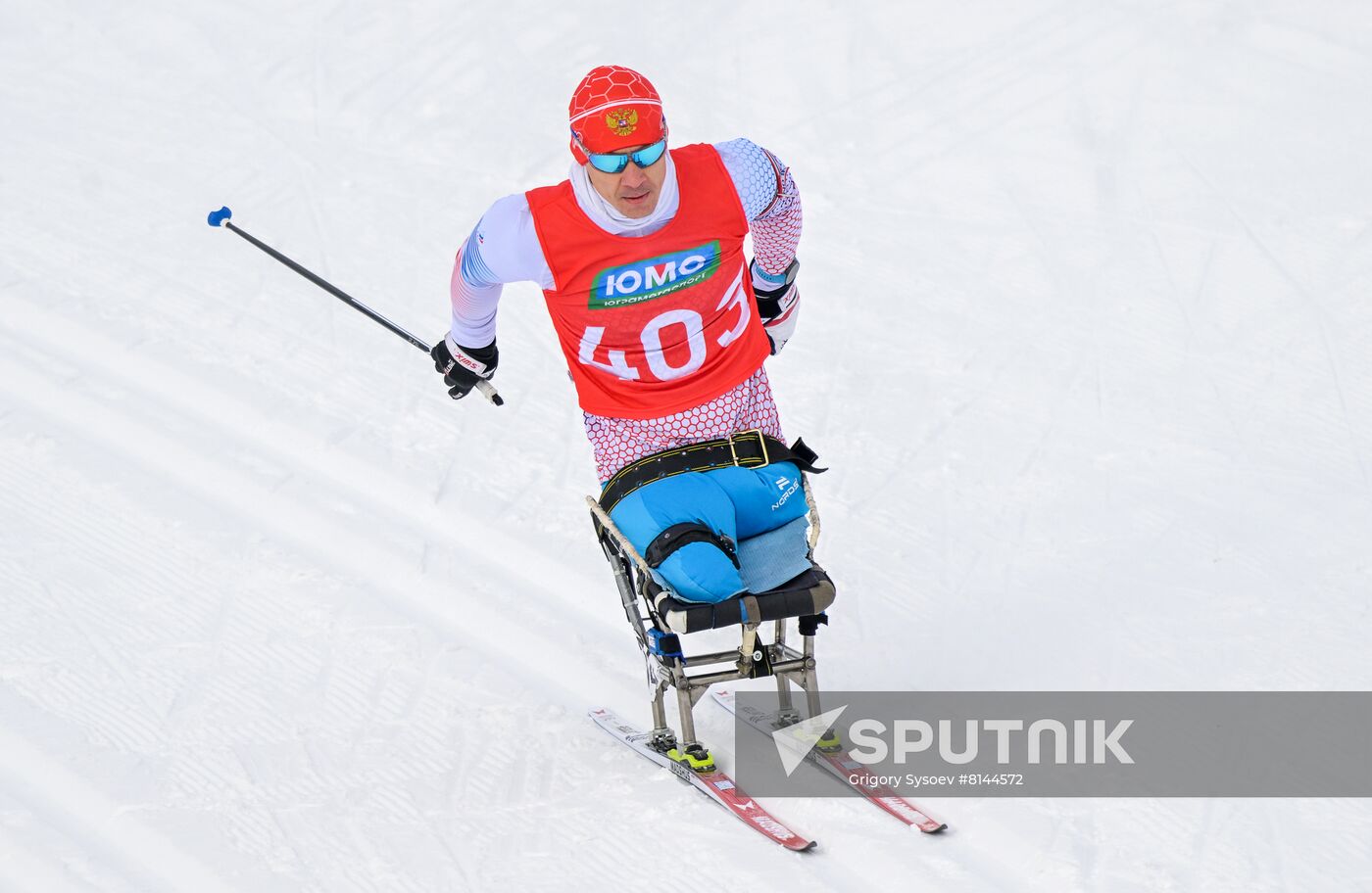 Russia Paralympians Winter Games Biathlon