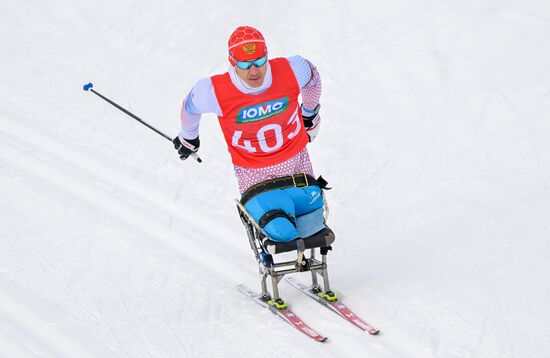 Russia Paralympians Winter Games Biathlon