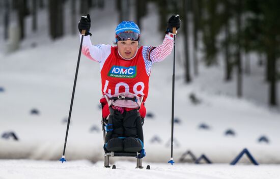 Russia Paralympians Winter Games Biathlon