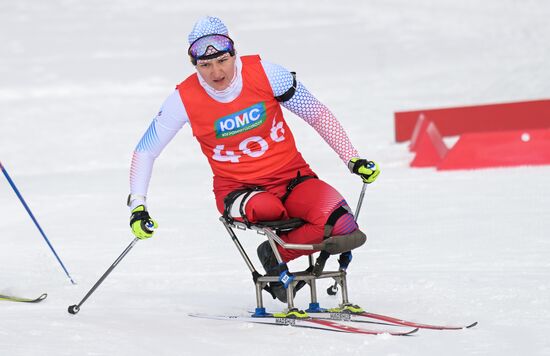 Russia Paralympians Winter Games Biathlon