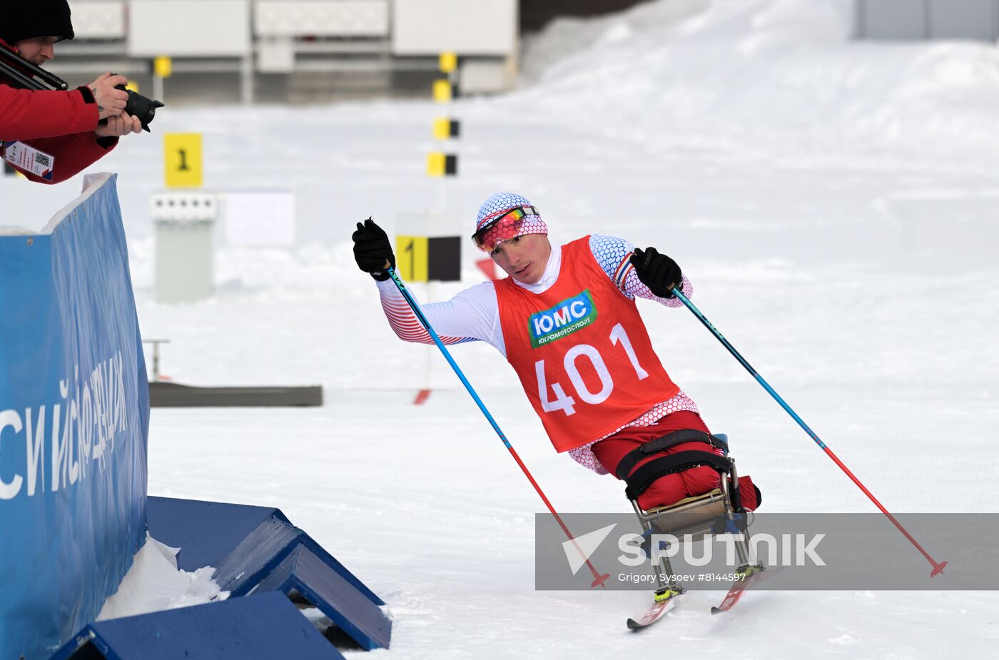 Russia Paralympians Winter Games Biathlon