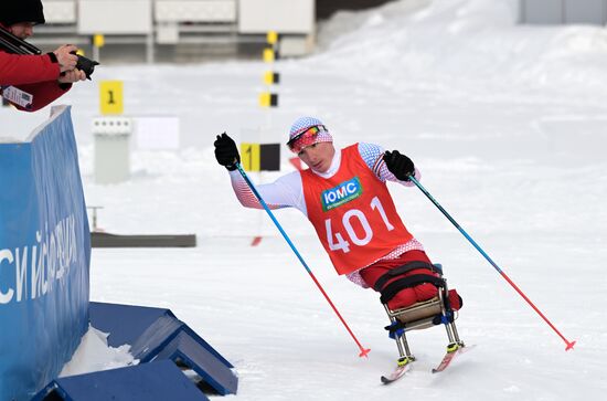 Russia Paralympians Winter Games Biathlon