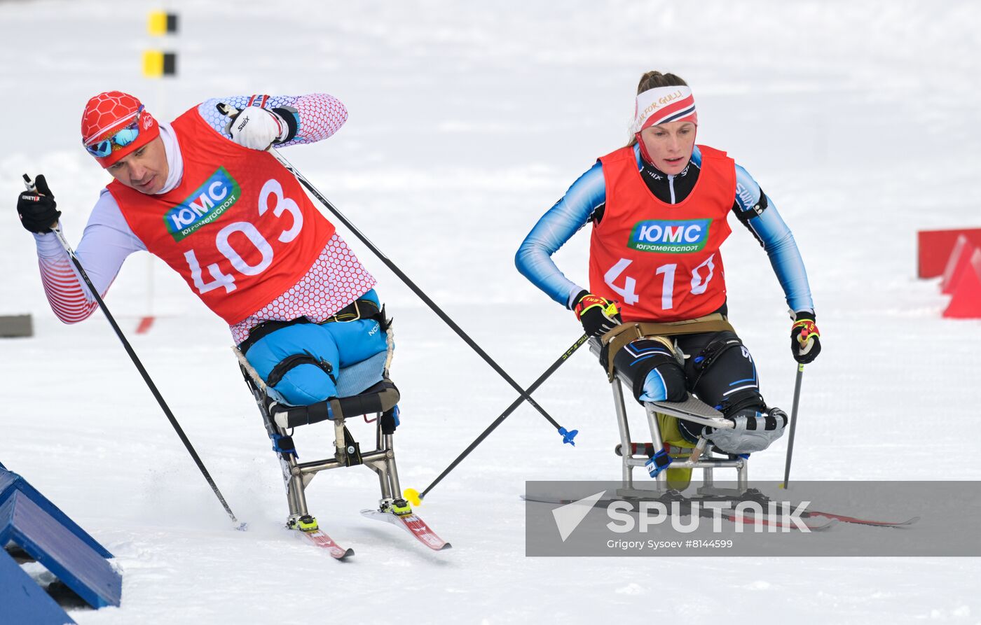 Russia Paralympians Winter Games Biathlon