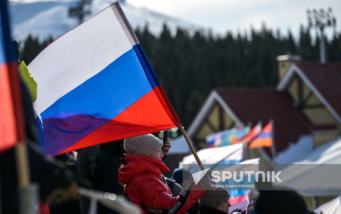 Russia Paralympians Winter Games Biathlon