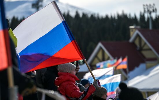 Russia Paralympians Winter Games Biathlon