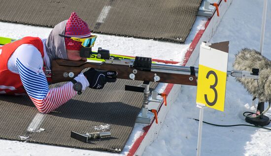 Russia Paralympians Winter Games Biathlon