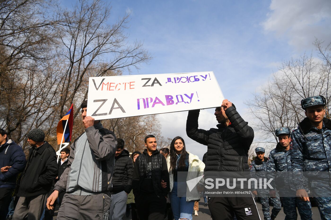 Armenia Russia Military Support Rally
