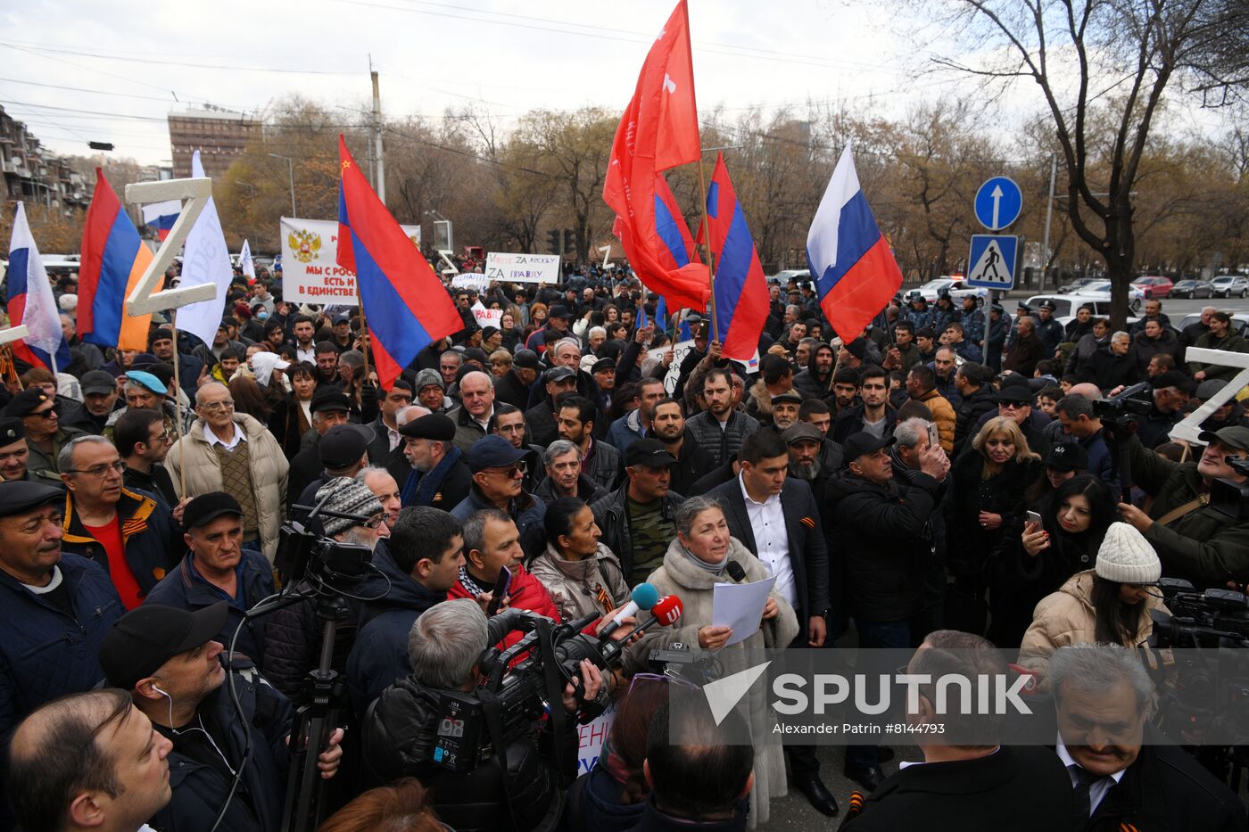 Armenia Russia Military Support Rally