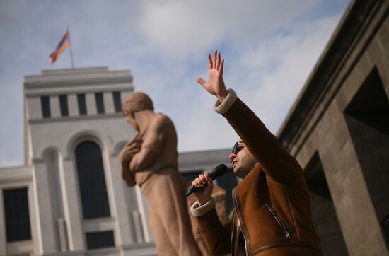 Armenia Russia Military Support Rally