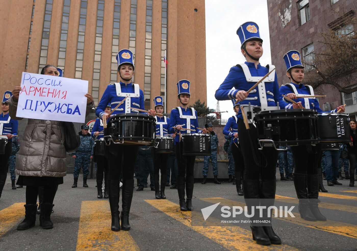 Armenia Russia Military Support Rally