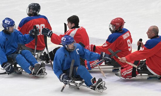 Russia Paralympians Winter Games Sledge Hokey Tarlan -Armenia