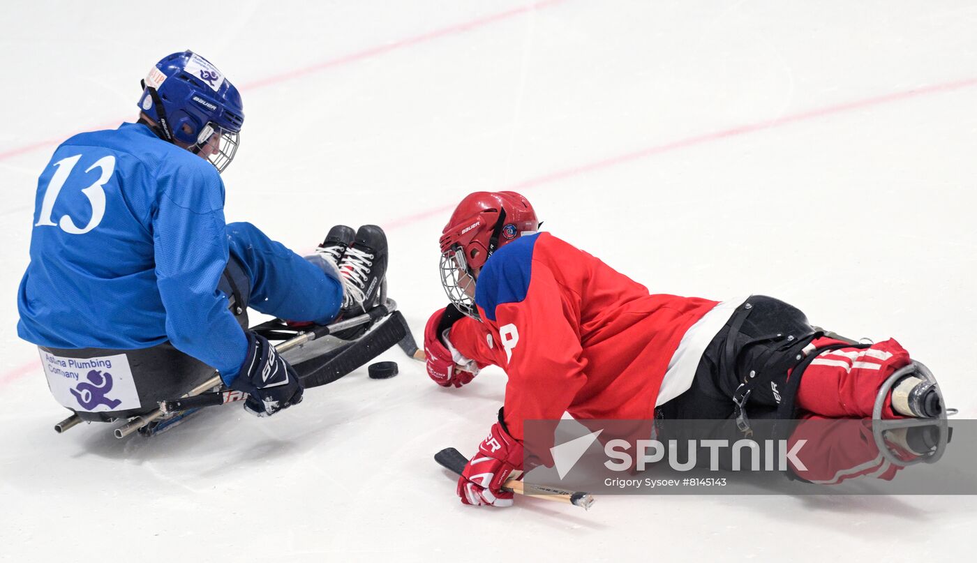 Russia Paralympians Winter Games Sledge Hokey Tarlan -Armenia